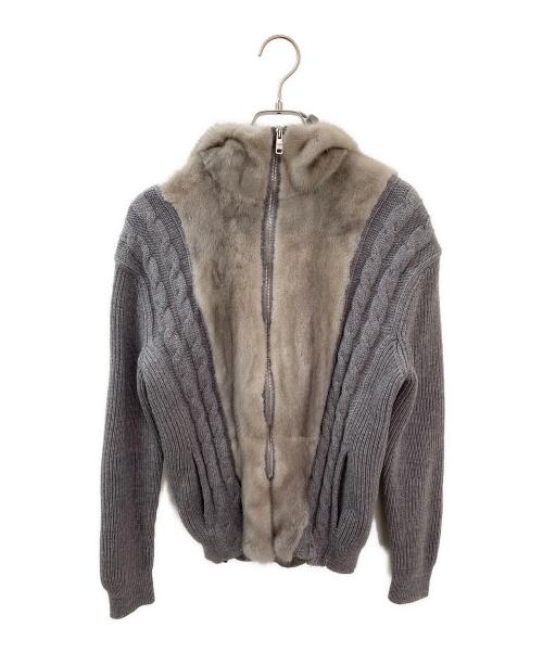 PRADA（プラダ）PRADA (プラダ) ジップアップブルゾン ライトグレー サイズ:36の古着・服飾アイテム