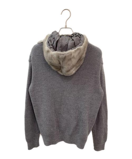 PRADA（プラダ）PRADA (プラダ) ジップアップブルゾン ライトグレー サイズ:36の古着・服飾アイテム