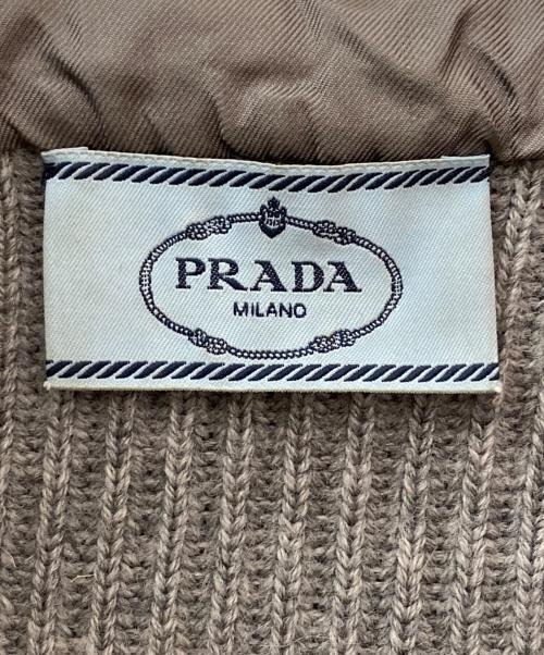 PRADA（プラダ）PRADA (プラダ) ジップアップブルゾン ライトグレー サイズ:36の古着・服飾アイテム