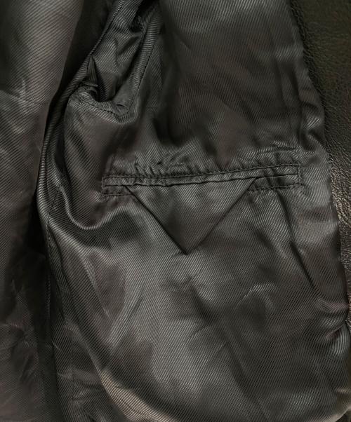 PRADA（プラダ）PRADA (プラダ) レザージャケット ブラック サイズ:36の古着・服飾アイテム