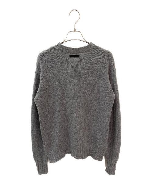 PRADA（プラダ）PRADA (プラダ) ハイヒールモチーフニット グレー サイズ:36の古着・服飾アイテム