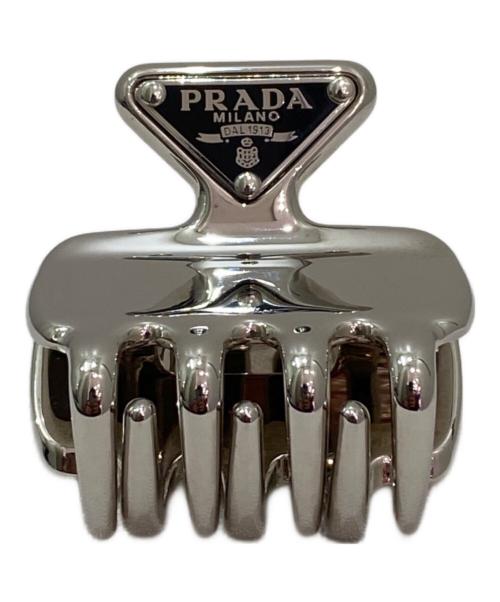 PRADA（プラダ）PRADA (プラダ) メタル クロウクリップ シルバーの古着・服飾アイテム