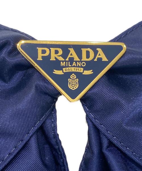 PRADA（プラダ）PRADA (プラダ) Re-Nylon リボンヘアクリップ ネイビーの古着・服飾アイテム