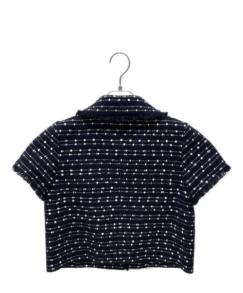 FOXEY BOUTIQUE（フォクシー ブティック）FOXEY BOUTIQUE (フォクシー ブティック) ツイードジャケット ブラック サイズ:38の古着・服飾アイテム