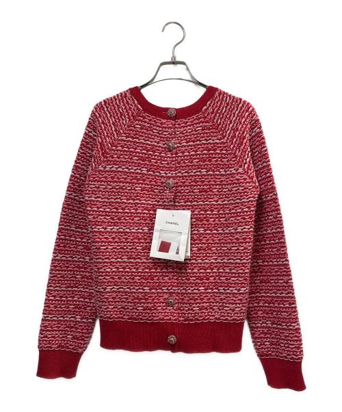 CHANEL（シャネル）CHANEL (シャネル) カシミヤセットアップ レッド サイズ:34の古着・服飾アイテム