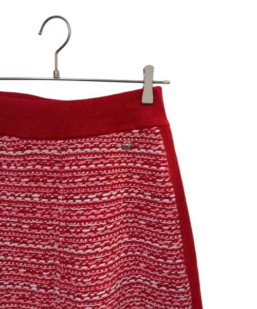 CHANEL（シャネル）CHANEL (シャネル) カシミヤセットアップ レッド サイズ:34の古着・服飾アイテム
