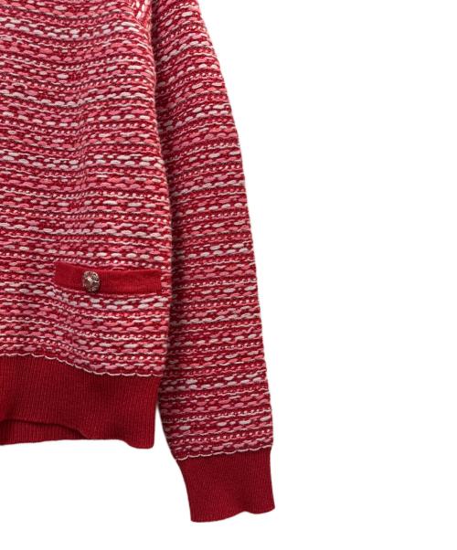 CHANEL（シャネル）CHANEL (シャネル) カシミヤセットアップ レッド サイズ:34の古着・服飾アイテム
