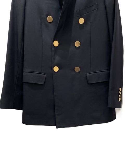 CELINE（セリーヌ）CELINE (セリーヌ) ダブルブレストロングテーラードジャケット ブラック サイズ:36の古着・服飾アイテム
