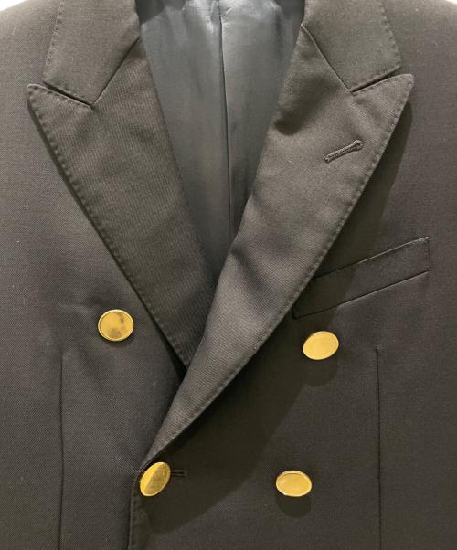 CELINE（セリーヌ）CELINE (セリーヌ) ダブルブレストロングテーラードジャケット ブラック サイズ:36の古着・服飾アイテム