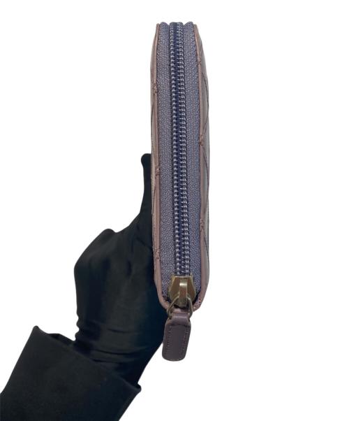 CHANEL（シャネル）CHANEL (シャネル) マトラッセロングウォレット パープルの古着・服飾アイテム