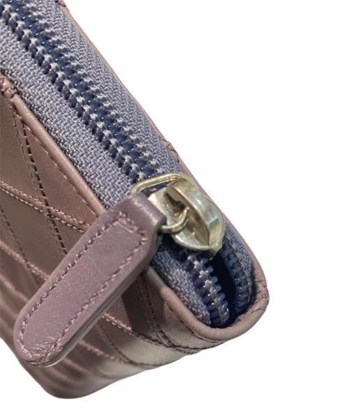 CHANEL（シャネル）CHANEL (シャネル) マトラッセロングウォレット パープルの古着・服飾アイテム