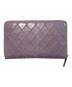 CHANEL (シャネル) マトラッセロングウォレット パープル：39000円