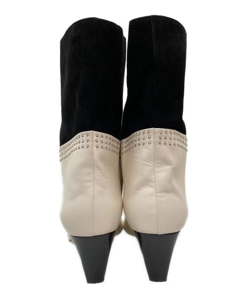 JIMMY CHOO（ジミーチュウ）JIMMY CHOO (ジミーチュウ) ショートブーツ ホワイト サイズ:38の古着・服飾アイテム