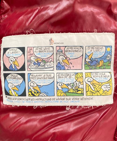 MONCLER（モンクレール）MONCLER (モンクレール) BADY ダウンジャケット レッド サイズ:00の古着・服飾アイテム