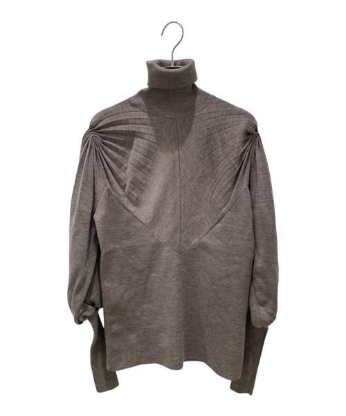 CELINE（セリーヌ）CELINE (セリーヌ) ウールハイネックニット チャコールグレー サイズ:Mの古着・服飾アイテム