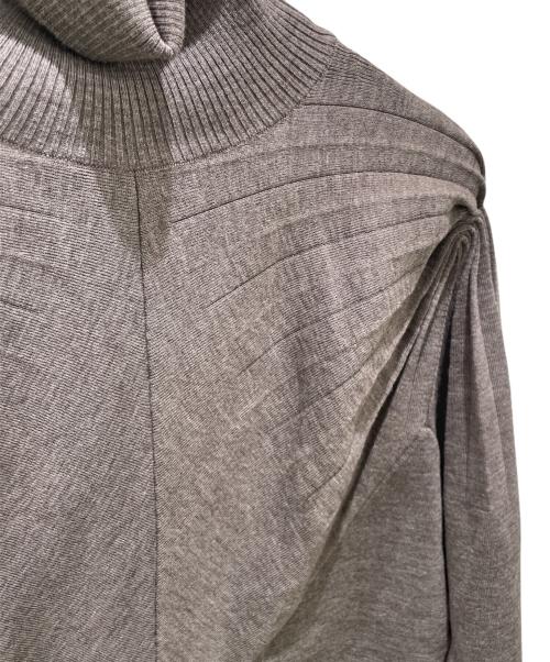 CELINE（セリーヌ）CELINE (セリーヌ) ウールハイネックニット チャコールグレー サイズ:Mの古着・服飾アイテム