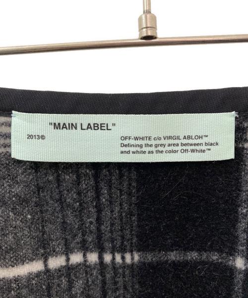 OFFWHITE（オフホワイト）OFFWHITE (オフホワイト) チェックスカート ブラック×ホワイト サイズ:38の古着・服飾アイテム