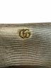 中古・古着 GUCCI (グッチ) GGマーモント リザード ジップアラウンドウォレット ゴールド：35000円