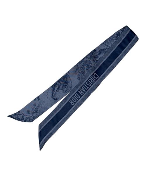 Christian Dior（クリスチャン ディオール）Christian Dior (クリスチャン ディオール) ミッツァ トワル ドゥ ジュイ ソヴァージュ スカーフ ブルーの古着・服飾アイテム