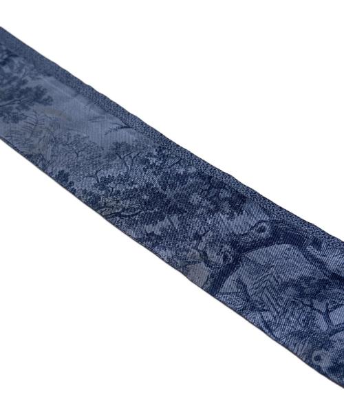 Christian Dior（クリスチャン ディオール）Christian Dior (クリスチャン ディオール) ミッツァ トワル ドゥ ジュイ ソヴァージュ スカーフ ブルーの古着・服飾アイテム