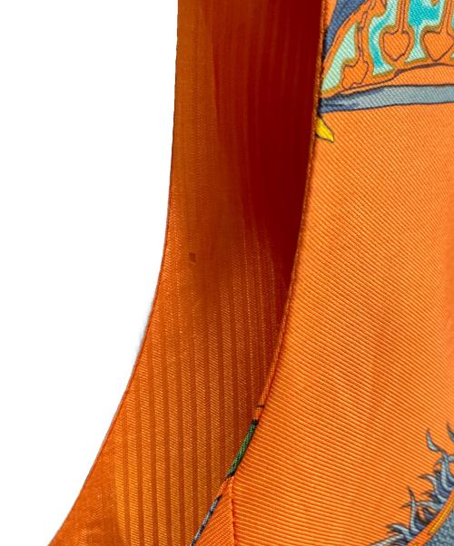 HERMES（エルメス）HERMES (エルメス) シルクベスト オレンジ サイズ:42の古着・服飾アイテム