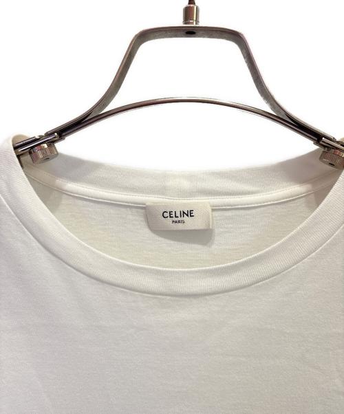 CELINE（セリーヌ）CELINE (セリーヌ)  トリオンフ プリント ルーズTシャツ ホワイト サイズ:Sの古着・服飾アイテム