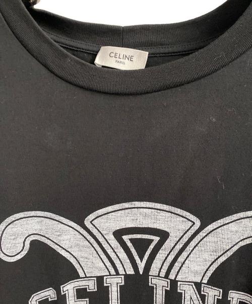 CELINE（セリーヌ）CELINE (セリーヌ) ルーズTシャツ ブラック サイズ:Sの古着・服飾アイテム