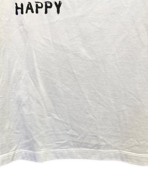 CELINE（セリーヌ）CELINE (セリーヌ) happy happyプリント入り ルーズTシャツ ホワイト サイズ:Sの古着・服飾アイテム