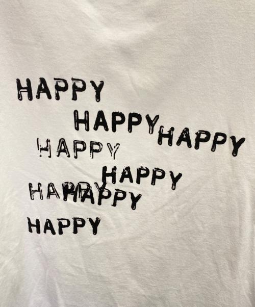 CELINE（セリーヌ）CELINE (セリーヌ) happy happyプリント入り ルーズTシャツ ホワイト サイズ:Sの古着・服飾アイテム