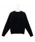 CELINE (セリーヌ) クルーネック カレッジロゴ フロッキープリントスウェット ブラック サイズ:M：55000円