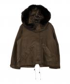 WEEKEND Max Maraウィークエンド マックスマーラ）の古着「フードファー付きジャケット」｜オリーブ