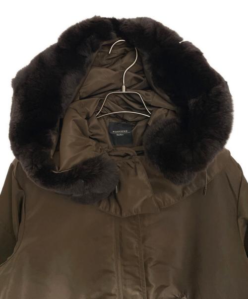 WEEKEND Max Mara（ウィークエンド マックスマーラ）WEEKEND Max Mara (ウィークエンド マックスマーラ) フードファー付きジャケット オリーブ サイズ:40の古着・服飾アイテム