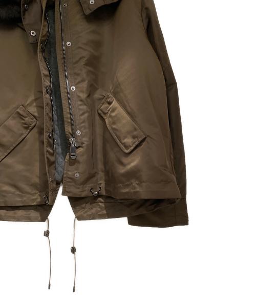 WEEKEND Max Mara（ウィークエンド マックスマーラ）WEEKEND Max Mara (ウィークエンド マックスマーラ) フードファー付きジャケット オリーブ サイズ:40の古着・服飾アイテム