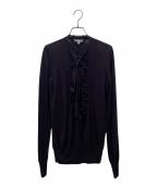 CELINEセリーヌ）の古着「長袖リボンブラウス」｜パープル