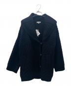 CELINEセリーヌ）の古着「ケーブルニットジャケット」｜ブラック