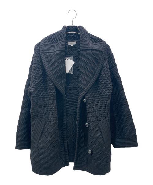 CELINE（セリーヌ）CELINE (セリーヌ) ケーブルニットジャケット ブラック サイズ:M 未使用品の古着・服飾アイテム