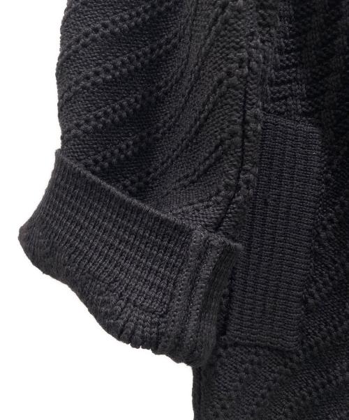 CELINE（セリーヌ）CELINE (セリーヌ) ケーブルニットジャケット ブラック サイズ:M 未使用品の古着・服飾アイテム