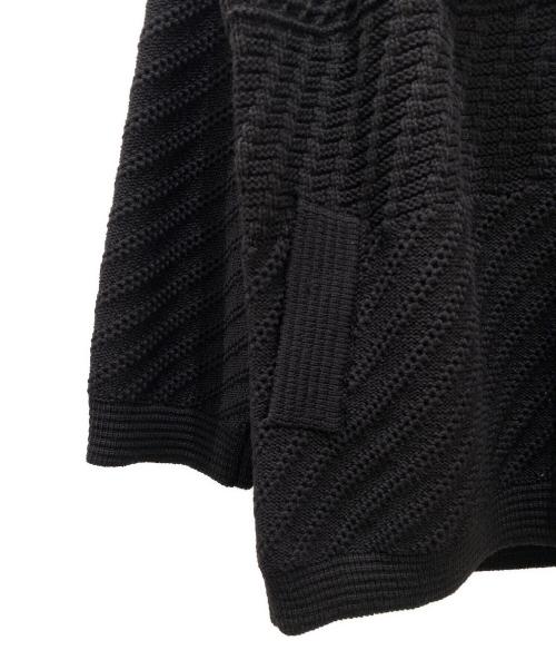 CELINE（セリーヌ）CELINE (セリーヌ) ケーブルニットジャケット ブラック サイズ:M 未使用品の古着・服飾アイテム