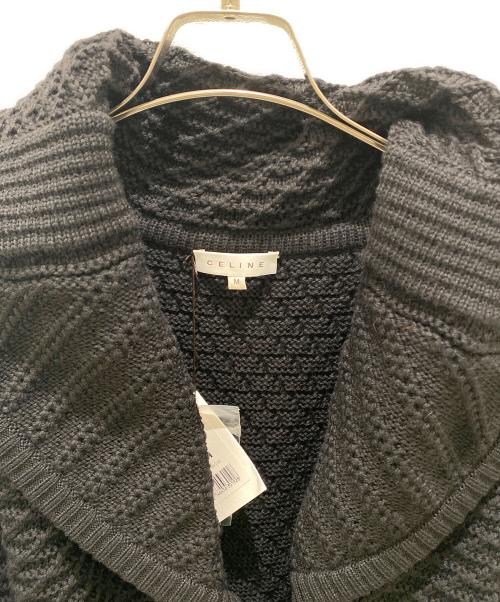 CELINE（セリーヌ）CELINE (セリーヌ) ケーブルニットジャケット ブラック サイズ:M 未使用品の古着・服飾アイテム