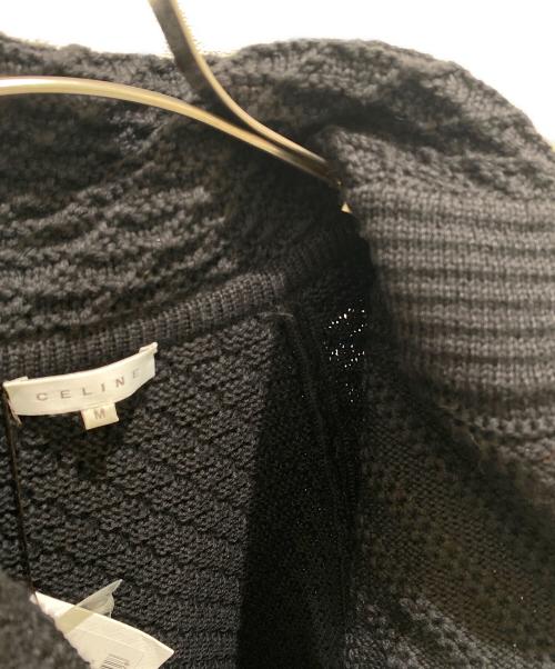 CELINE（セリーヌ）CELINE (セリーヌ) ケーブルニットジャケット ブラック サイズ:M 未使用品の古着・服飾アイテム