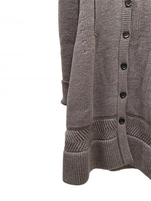 CELINE（セリーヌ）CELINE (セリーヌ) フーディーニットコート ブラウン サイズ:M 未使用品の古着・服飾アイテム