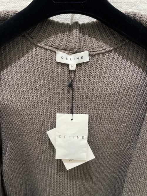 CELINE（セリーヌ）CELINE (セリーヌ) フーディーニットコート ブラウン サイズ:M 未使用品の古着・服飾アイテム