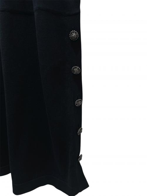 CHANEL（シャネル）CHANEL (シャネル) P37 ココマーク半袖ニットワンピース ブラック サイズ:34の古着・服飾アイテム