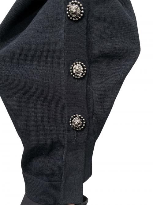 CHANEL（シャネル）CHANEL (シャネル) P37 ココマーク半袖ニットワンピース ブラック サイズ:34の古着・服飾アイテム