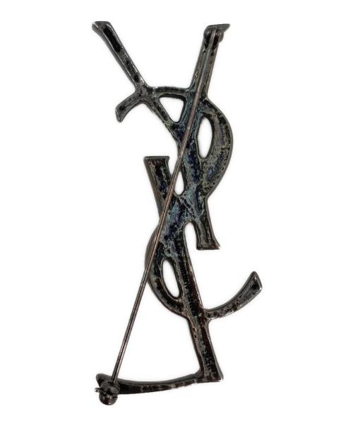 Saint Laurent Paris（サンローランパリ）Saint Laurent Paris (サンローランパリ) YSLブローチ ブラックの古着・服飾アイテム