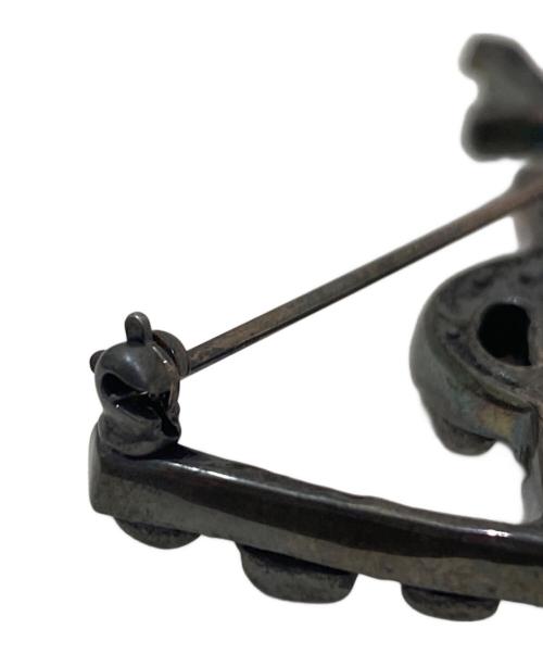 Saint Laurent Paris（サンローランパリ）Saint Laurent Paris (サンローランパリ) YSLブローチ ブラックの古着・服飾アイテム