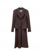 MaxMaraマックスマーラ）の古着「セットアップスカートスーツ」｜ブラウン