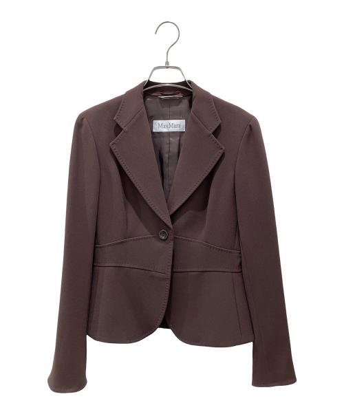 MaxMara（マックスマーラ）MaxMara (マックスマーラ) セットアップスカートスーツ ブラウン サイズ:36の古着・服飾アイテム