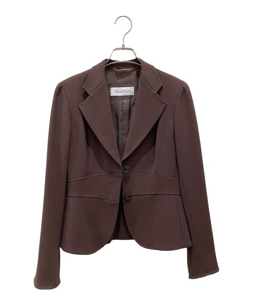 MaxMara（マックスマーラ）MaxMara (マックスマーラ) セットアップスカートスーツ ブラウン サイズ:36の古着・服飾アイテム