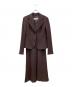 MaxMara（マックスマーラ）の古着「セットアップスカートスーツ」｜ブラウン